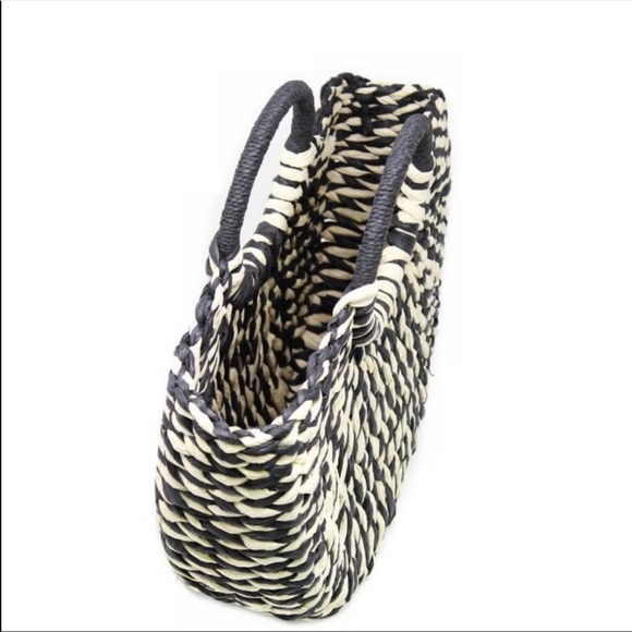 WOVEN RETRO STRAW BEACH BAG - Picture 4 of 4